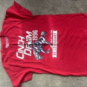 Cinch Denim Red Graphic Tee